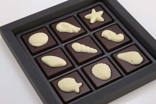 Čokoladne ploščice s solnim cvetom, 9 ploščic - Lucifer čokolada