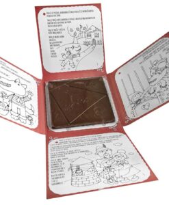Mlečna čokolada - Čokoladna pobarvanka RDEČA KAPICA - notranjost