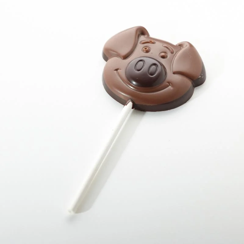 Čokoladna lizika PUJSEK, mlečna čokolada, 20 g