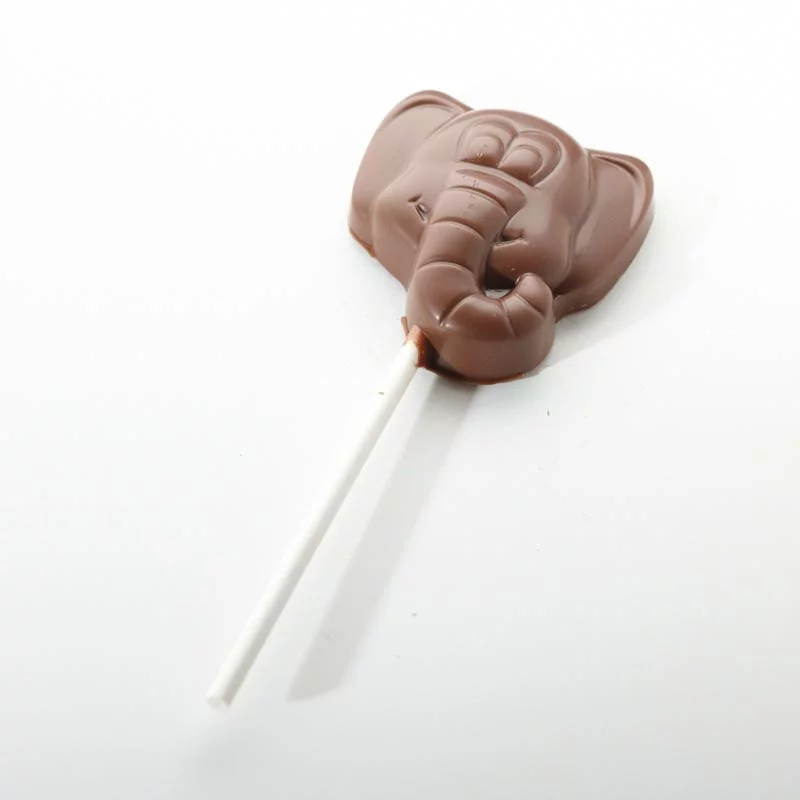 Čokoladna lizika SLONČEK, mlečna čokolada, 20 g