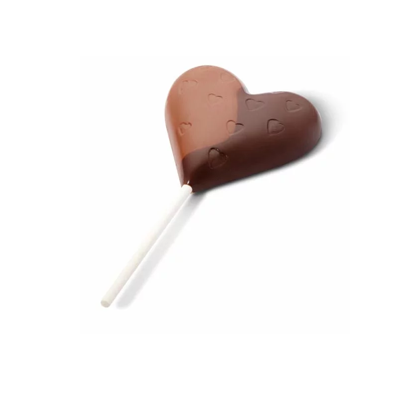 Čokoladna lizika SRČEK, mlečna čokolada, 20 g