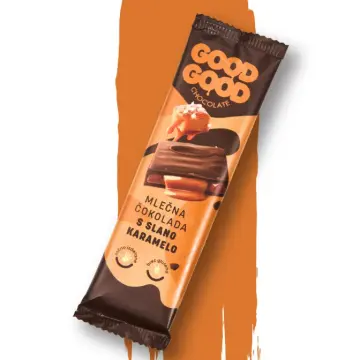 Mlečna čokolada polnjena s slano karamelo